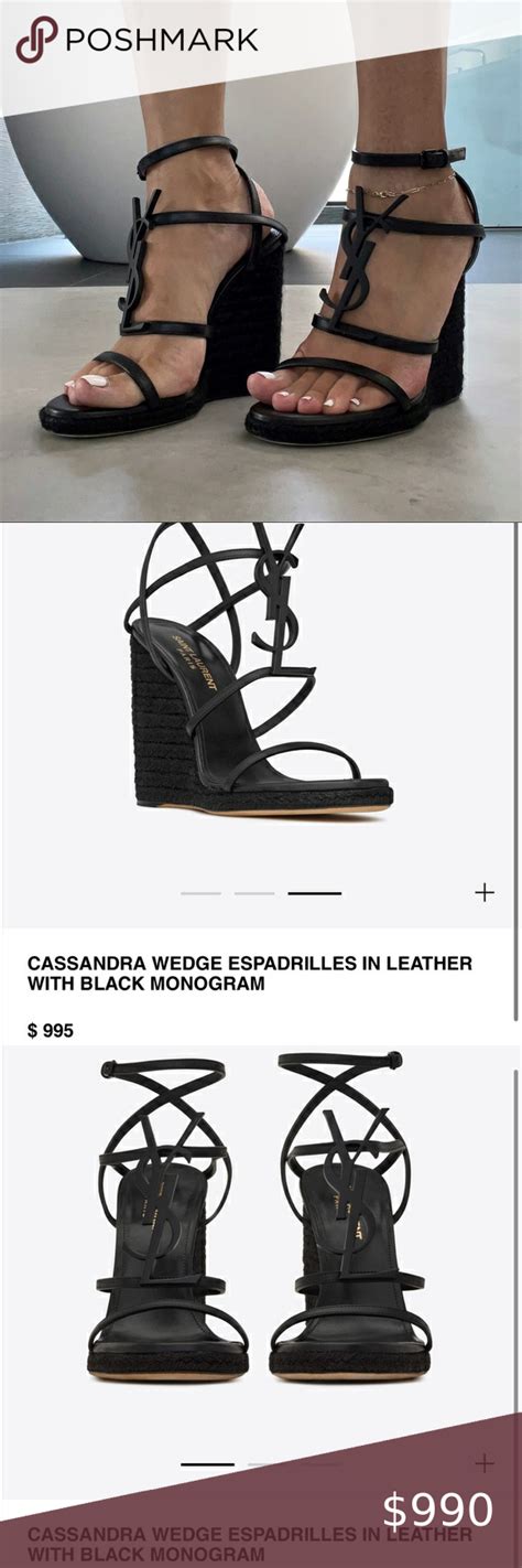 ysl cassandra wedge.